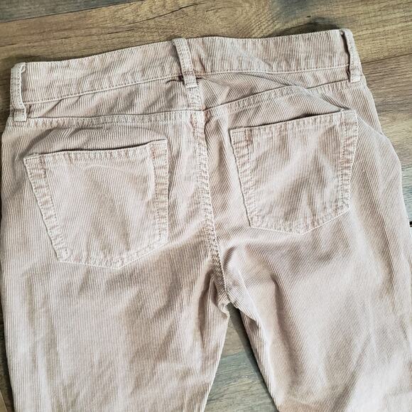 J. Crew City Fit Beige Corduroy Skinny Leg Regular Solid Jean-Style Pants 24 - Picture 6 of 7